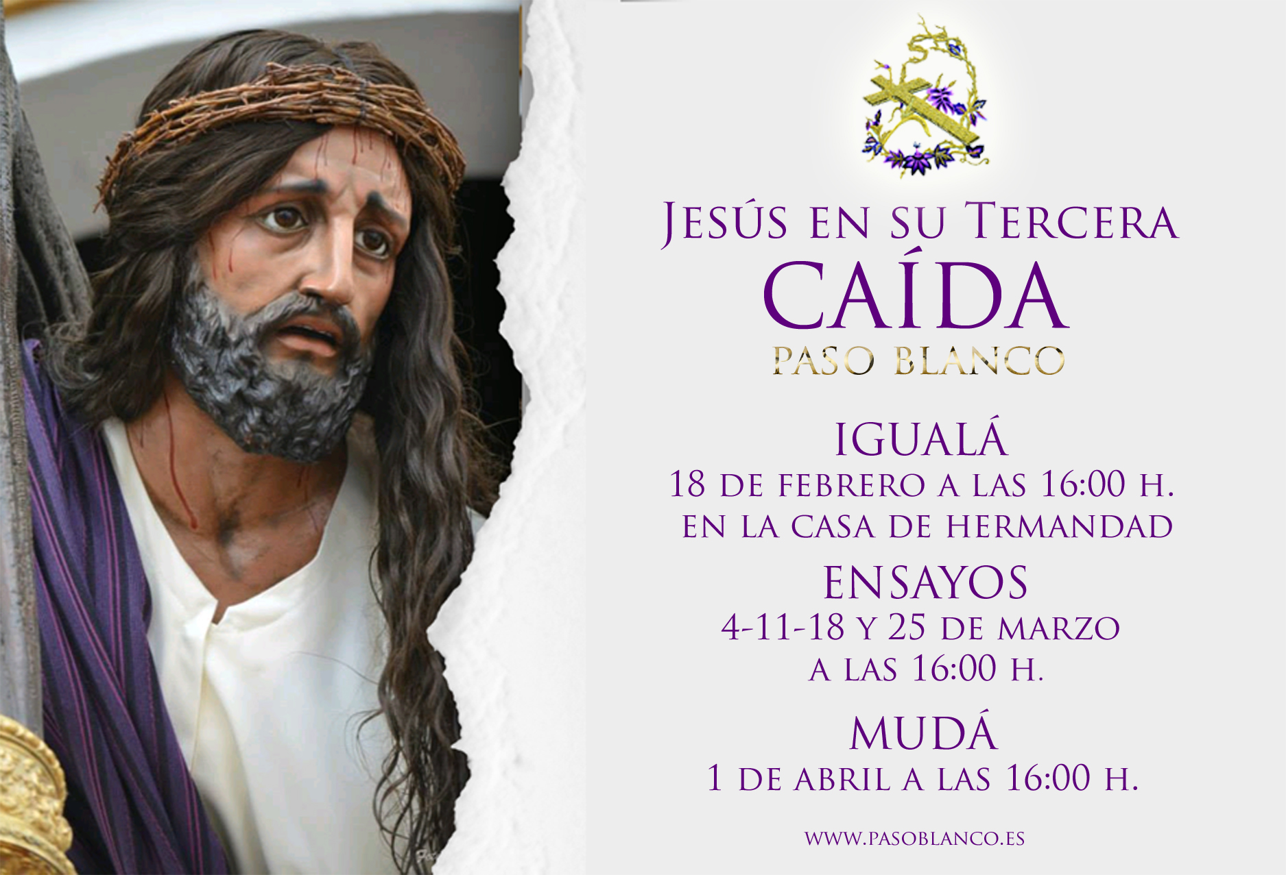 Igualá de la cuadrilla de Jesús en su Tercera Caída