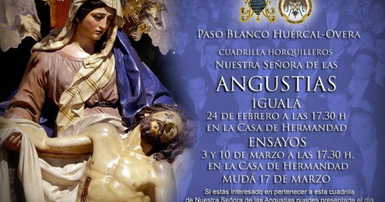 Igualá y calendario de ensayos de Nuestra Señora de las Angustias