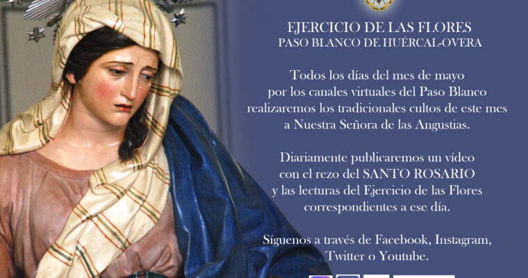 Cultos virtuales del mes de mayo en honor a Nuestra Señora de las Angustias